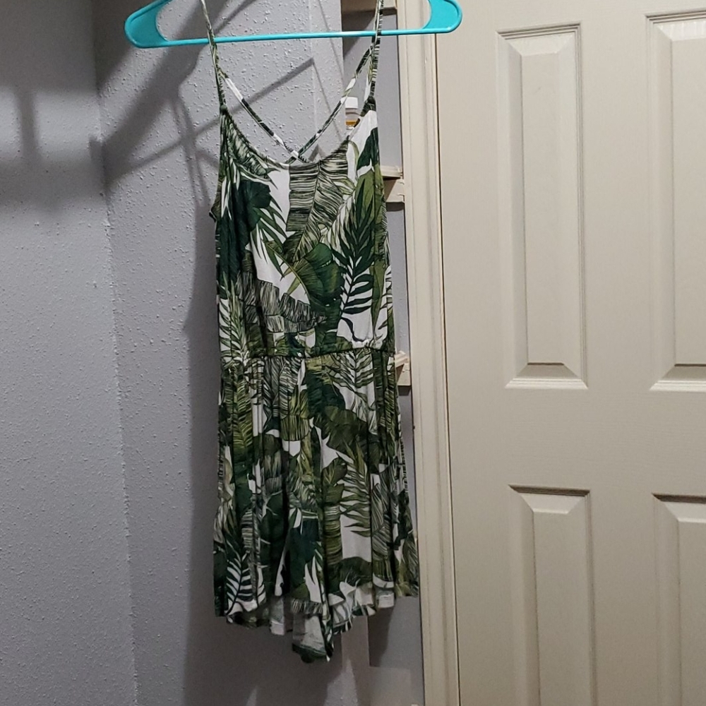 H & M palm tree romper